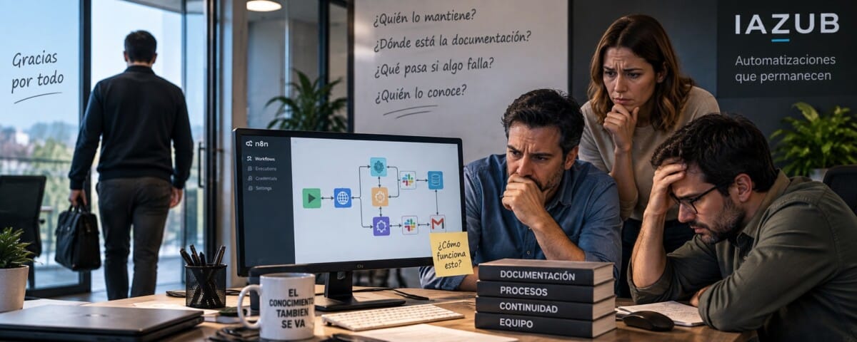 Tu automatización funciona, pero ¿qué pasa si la persona que la diseñó se marcha?