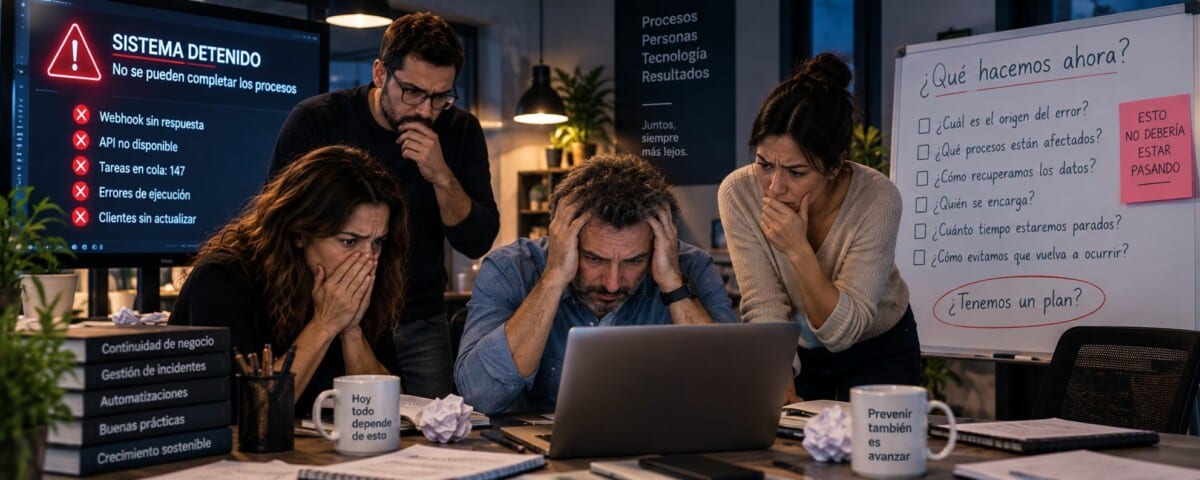 La automatización no falla cuando se rompe: falla cuando nadie sabe qué hacer después