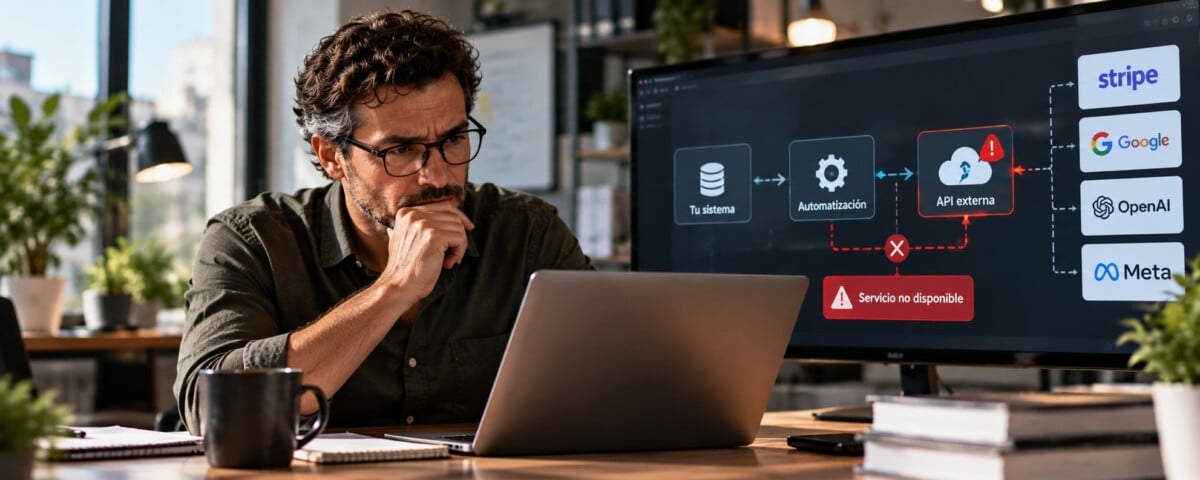Cuando una automatización depende de una API externa: cómo evitar que un cambio inesperado paralice tu negocio