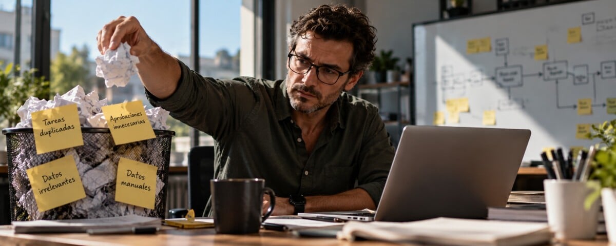 ¿Qué deberías eliminar antes de automatizar un proceso?